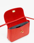 Kathryn Embossed Lizard Red