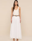 Austin Concho Medlin Belt Cappuccino Suede Belts L'Agence