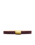 Montell Suede Belt Burgundy Suede Belts L'Agence
