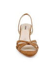Colwill Slingback Sand Suede Sandals - Heeled Sandals L'Agence Shoes