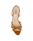 Colwill Slingback Sand Suede Sandals - Heeled Sandals L'Agence Shoes