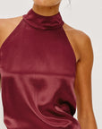 Leah Top Garnet Tops - Tanks Rails