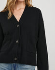 Lindi Black Sweater - Cardigans Rails