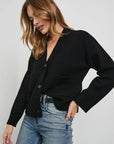 Lindi Black Sweater - Cardigans Rails