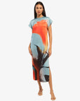 Lenna Dress Fire Petal Dresses - Midi Misa