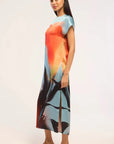 Lenna Dress Fire Petal Dresses - Midi Misa