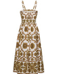 Lee Midi Dress Olive Floral Dresses - Midi Cara Cara