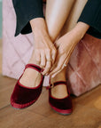 Lucrecia Granate Flats - Ballet Flabelus