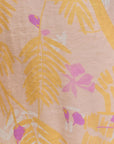 Coco Dream Beach Sarong Wrap Pink & Yellow Scarves Lost Pattern NYC