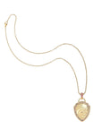 Love Courage Strength Shield Pendant Coin 16-18" Classic Rolo Necklaces Jane Win