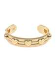 Love Set In Stone Heart Cuff Gold Bracelets Jane Win