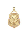 Love Shield Pendant 16-18" Classic Rolo Necklaces Jane Win