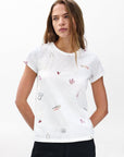 Lucky Charm Tee White Multi Tops - Tees rag & bone