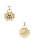 Lucky Frog Petite Embellished Coin 16-18" Beaded Satellite Chain