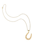 Lucky Starry Horseshoe Pendant 16-18" Classic Rolo Necklaces Jane Win