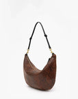 Lune Embossed Python Auburn Hobo & Shoulder Clare V.