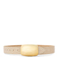 Milou Belt Ivory Croc Embossed Belts L'Agence