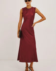 Mira Dress Crimson