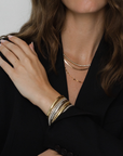 Emma Bezel Tennis Bracelet White Sapphire