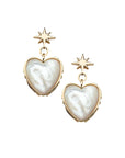 Love From The Heart Earrings Mother Of Pearl Earrings Jane Win