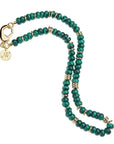 Gumdrop Beaded Necklace Malachite 18" Necklaces Jane Win