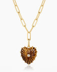 Malene Tiger's Eye Clip Charm Necklaces Thatch