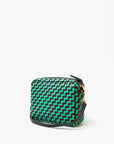 Midi Sac Woven Mint Opal/Black Zig Zag Crossbody Clare V.