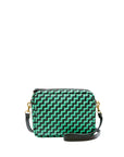 Midi Sac Woven Mint Opal/Black Zig Zag Crossbody Clare V.