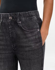 Miramar Terry Jogger Pant Faded Black Denim - Straight rag & bone