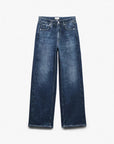 Miramar Wide Leg Pant Petra Denim - Straight rag & bone