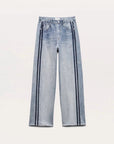 Miramar Wide Leg Track Pant Coney Denim - Flare & Wide Leg rag & bone