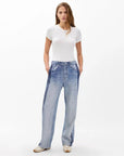 Miramar Wide Leg Track Pant Coney Denim - Flare & Wide Leg rag & bone
