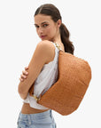 Petit Moyen Messenger Woven Checker Natural Hobo & Shoulder Clare V.