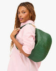 Moyen Messenger Woven Zig-Zag Evergreen Hobo & Shoulder Clare V.