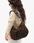 Moyen Messenger Pablo Cat Suede Cocoa Hobo & Shoulder Clare V.