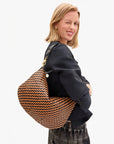 Moyen Messenger Woven Zig-Zag Black Natural Hobo & Shoulder Clare V.