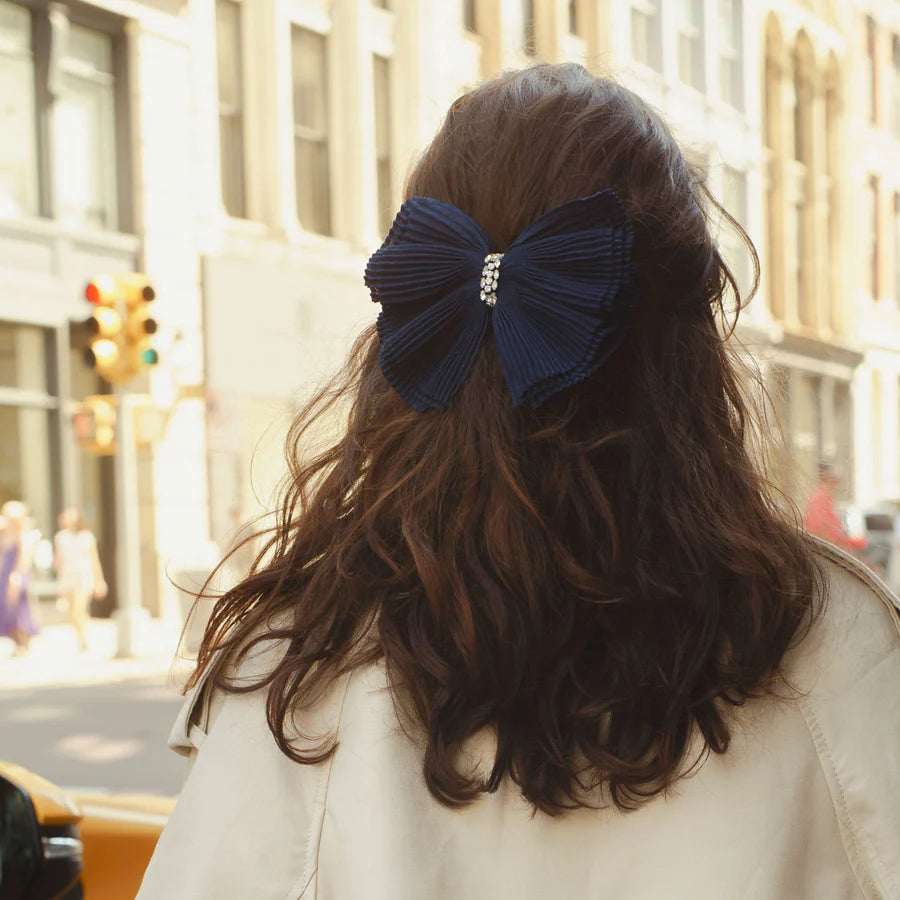 NEW MIGNONNE GAVIGAN houston bow in navy Amazon.com : 3 Inch Grosgrain Bow for Little Girls- Set of 2  main image 3