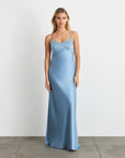 Ophelia Dress Shadow Blue