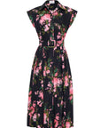 Octavia Dress Kiera Flora Black Dresses - Midi Cara Cara