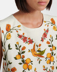 Lemon Bouquet Blouse Off White Tops - Blouses Farm Rio
