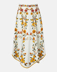 Lemon Bouquet Midi Skirt Off White Skirts - Midi Farm Rio