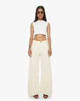 The Lemon Twist Sneak Natural Denim - Flare & Wide Leg Mother
