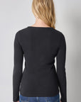 Long Sleeve Crew Black Tops - Tees Lilla P