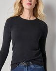 Long Sleeve Crew Black Tops - Tees Lilla P