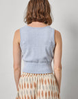 Cropped Scoop Tank Sweater Clearwater Tops - Tanks Lilla P