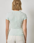 Ribbed Slub Crewneck Tee Pool Tops - Tees Lilla P