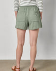 Elastic Waist Drawcord Short Sage Shorts Lilla P
