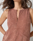 Terry Zip Dress Bark Dresses - Short Lilla P