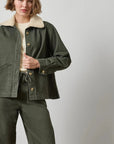 Washed Twill Pleat Back Jacket Juniper Jackets - Dickeys Lilla P