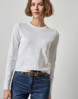 Vintage Bias Tee White